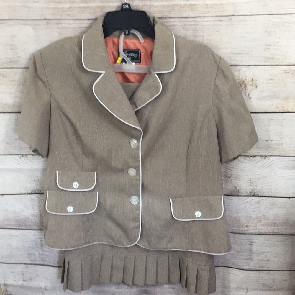 Sweet Suit Skirt Set short sleeve